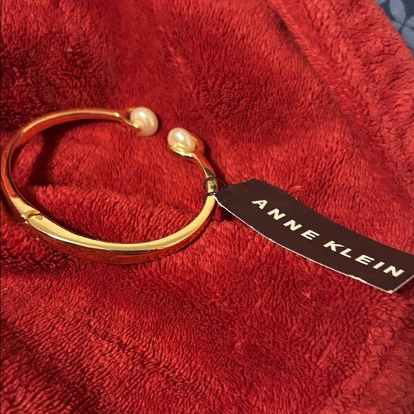 Anne Klein Gold Bracelet with Pearl Accents - Picture 3 of 8
